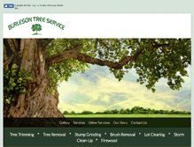 Tablet Screenshot of burlesontreeservices.com